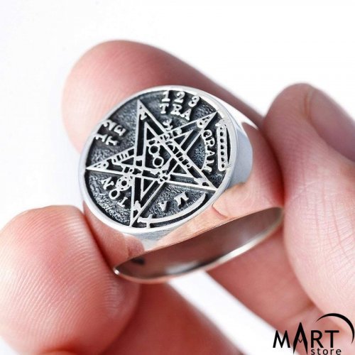 Seal of Solomon Ring Protection Seal Tetragrammaton Ring
