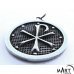 Christian Chi-Rho Pendant - Knights Templar Religious Pendant - Silver and Gold