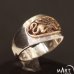 Griffin ring - a symbol of Eternal life, antique - Silver and Gold