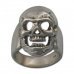 Masonic Skull ring - Memento Mori ring, antique finish - Silver and Gold