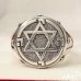 King Solomon Ring, vintage - Protection Seal ring, Star of David - Silver and Gold