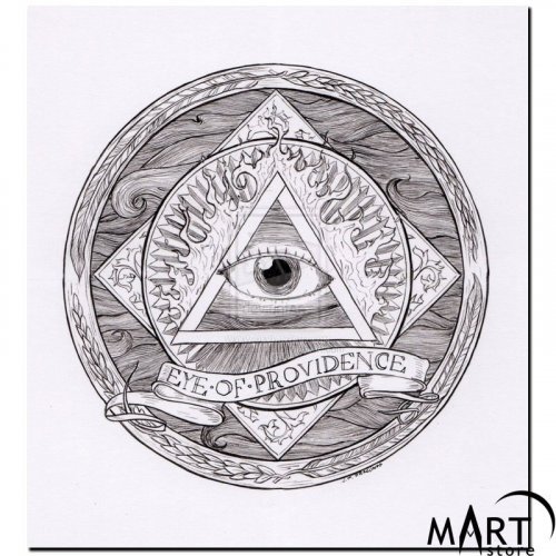 Freemason Masonic Canvas - Illuminati Eye of Providence