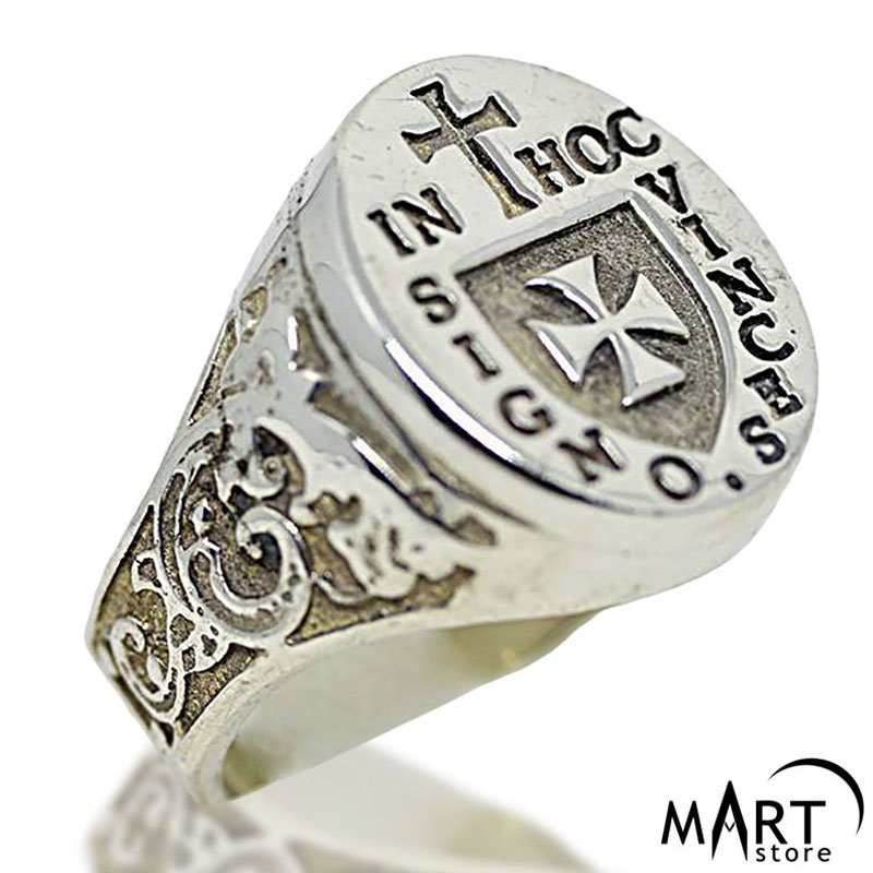 Masonic Cross Ring Knights Templar Templar Signet Ring Crest Ring/458 