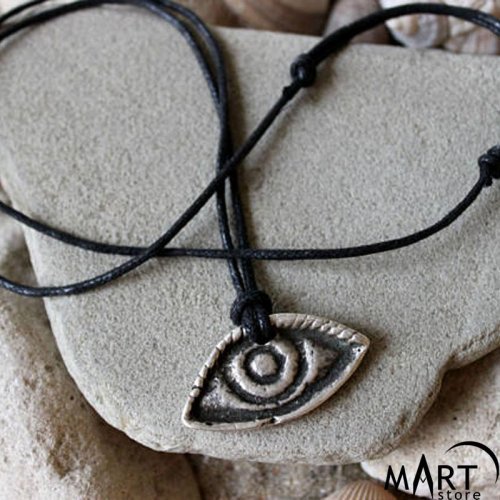 Illuminati Eye Pendant - Third Eye Protection Amulet - Silver and Gold