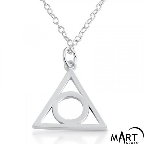 Triangle Pendant - All-Seeing Eye of God Pendant - Silver and Gold