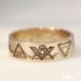 Masonic Band Ring - 32nd Degree Scottish Rite Masonic Ring - Silver and Gold