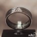 Scottish Rite Ring - Silver and Gold - 33rd Degree Masonic Band Ring