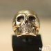 Masonic Skull ring - Huge biker skull ring - Silver and Gold