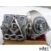 Vintage Masonic Ring - Silver and Gold - Square Compass Blue Lodge, Memento Mori