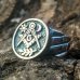 Custom Masonic Lodge Ring Freemason Sun and Moon Ring