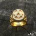 Custom Masonic Ring Blue Lodge Past Master Ring Plumb and Tubal Cain