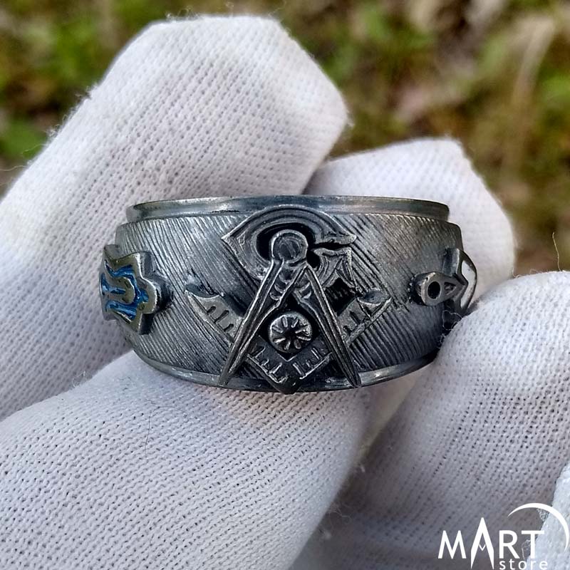 PikaLF Master Masonic Ring for Men, Compass Masonic India | Ubuy