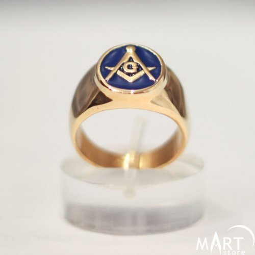 Masonic Ring 3rd Degree Masonic Ring Blue Lodge - Custom, Oval Shape