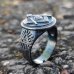 Freemason Masonic ring, vintage - The All Seeing Eye of Providence - Silver and Gold