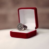 Masonic ring - Blue Lodge of Freemasonry - Silver and Gold | MasonArtStore