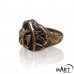 Masonic Signet ring - Scottish Rite 32nd Degree, Double-headed Eagle - Silver and Gold