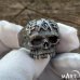 Masonic Skull Ring Unique Biker Skull Freemason Ring