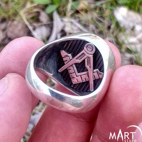 Reversible Head Masonic Ring Double Sided Ring