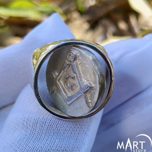 Reversible Head Masonic Ring Double Sided Ring Custom Script Ring