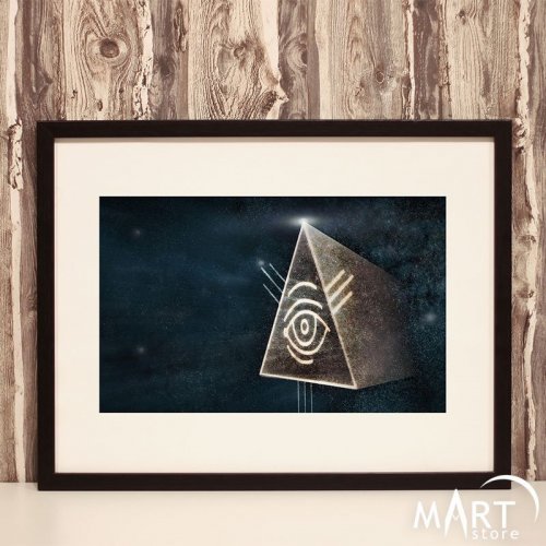 Freemason Illuminati Poster - Eye of Providence, Pyramid
