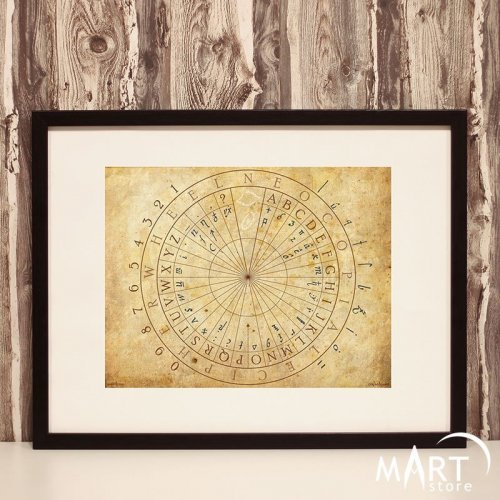 Masonic Poster, Freemason Wall Art Decoration - Decoder Ring