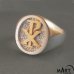 Chi-Rho Ring - Freemason Knights Templar Christian Ring - Silver and Gold