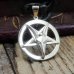 Occult Baphomet Pendant - Pentacle Pendant - Silver and Gold