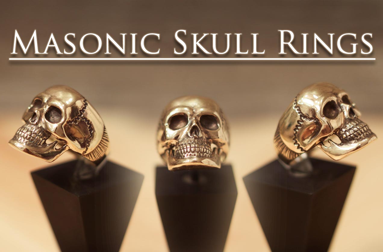 masonic skull rings masonartstore