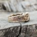 Masonic Skull Ring - Snakes Ouroboros Band Ring - Silver and Gold