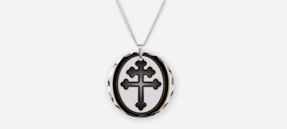 Cross of Loraine Masonic pendant. Handmade - Silver, Gold