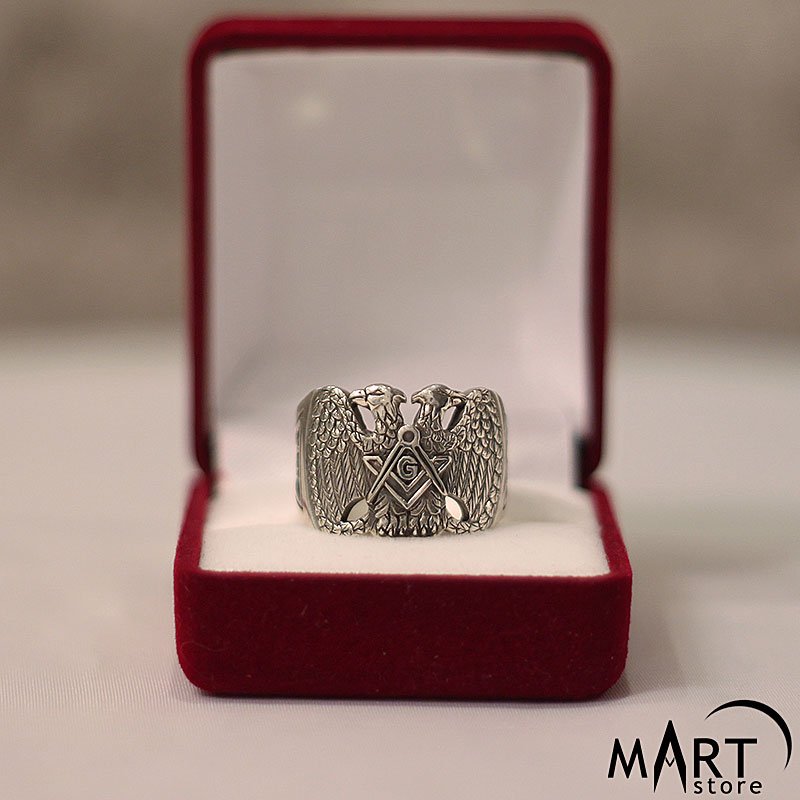 Silver Masonic Ring - Scottish Rite Masonic Ring